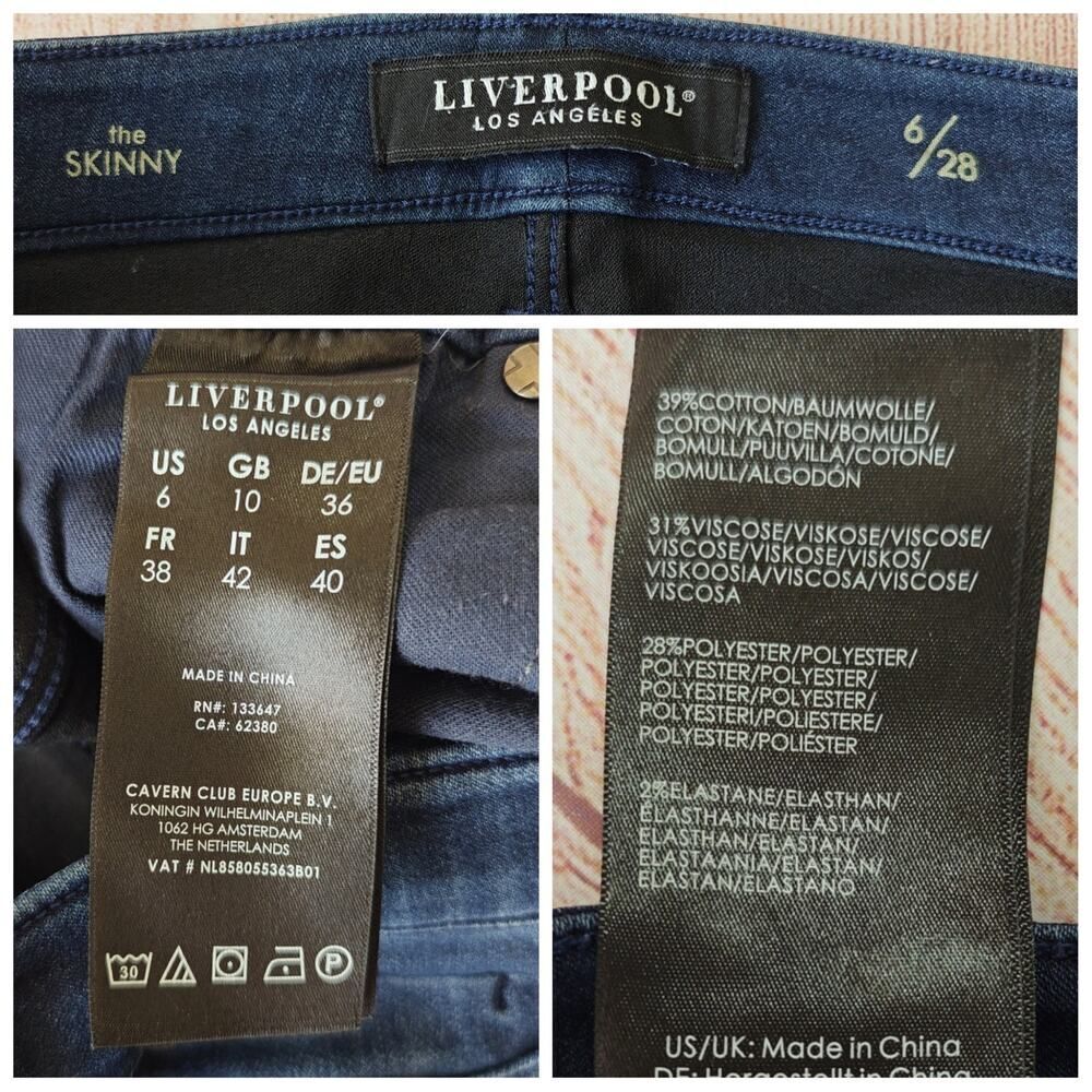 Liverpool Abby Skinny Jeans sz 6/28 style # LM2000F64 - Picture 12 of 12